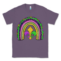 Lavender mardi gras fleur de lis rainbow Classic Tee - JahusDesignShop