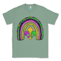 Sage mardi gras fleur de lis rainbow Classic Tee - JahusDesignShop