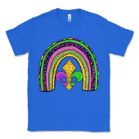 True Royal mardi gras fleur de lis rainbow Classic Tee - JahusDesignShop