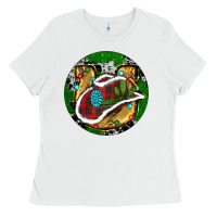 White Cowboy Christmas Ladies Tee - RanaPortraitStore