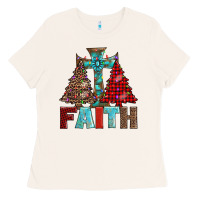 Bone cross and christmas trees Ladies Tee - AdoDesignShop