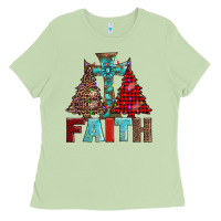 Matcha cross and christmas trees Ladies Tee - AdoDesignShop