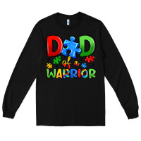 Black dad of a warrior Long Sleeve Tee - Artiststas