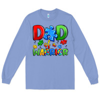 Colony Blue dad of a warrior Long Sleeve Tee - Artiststas