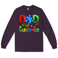 Plum dad of a warrior Long Sleeve Tee - Artiststas
