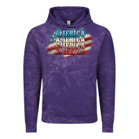 Cloud Purple America america Vintage Hoodie - NancyCooperArtShop