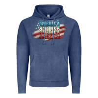Vintage Denim America america Vintage Hoodie - NancyCooperArtShop