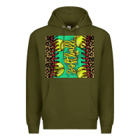 Army Green Softball leopard tumbler Premium Hoodie - HowdyJamesFarm