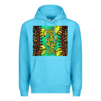 Ocean Blue Softball leopard tumbler Premium Hoodie - HowdyJamesFarm