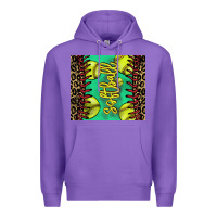 Purple Softball leopard tumbler Premium Hoodie - HowdyJamesFarm