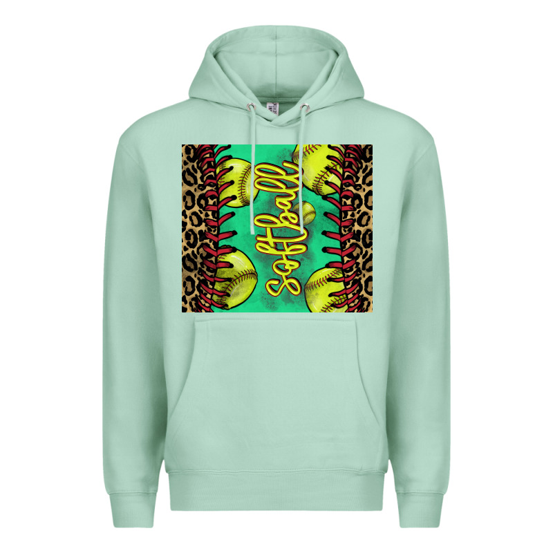 Softball Leopard Tumbler Premium Hoodie by HowdyJamesFarm | Teevron