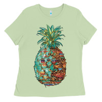 Matcha pineapple leopar turquoise serape summer Ladies Tee - Artiststas