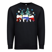 Black dental christmas tree teeth and winter ado Premium Sweatshirt - OliviaCreatesArt