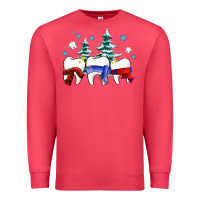 Cardinal dental christmas tree teeth and winter ado Premium Sweatshirt - OliviaCreatesArt
