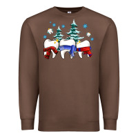 Chestnut dental christmas tree teeth and winter ado Premium Sweatshirt - OliviaCreatesArt