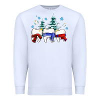 White dental christmas tree teeth and winter ado Premium Sweatshirt - OliviaCreatesArt