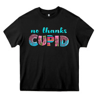 Black no thanks cupid Heavy Core Tee - AdoDesignShop