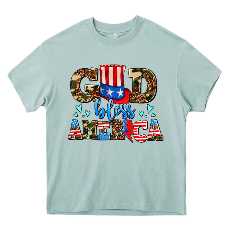 God Bless America Heavy Core Tee by AdoDesignShop | Teevron