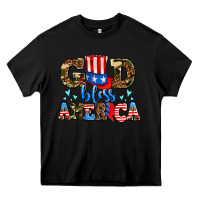 Black god bless america Heavy Core Tee - AdoDesignShop