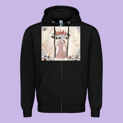 Bride Tumbler Zipper Hoodie Designed By Tumblerdesignbyshophia