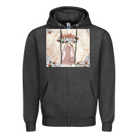 Charcoal Heather bride tumbler Zipper Hoodie - TumblerDesignByShophia