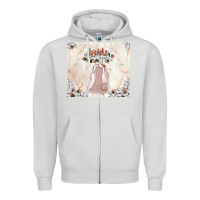 Dove Grey bride tumbler Zipper Hoodie - TumblerDesignByShophia