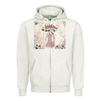 Oatmeal Heather bride tumbler Zipper Hoodie - TumblerDesignByShophia