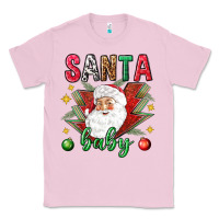 Bubblegum Pink Santa baby Christmas Classic Tee - NancyCooperArtShop