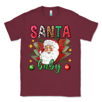 Burgundy Santa baby Christmas Classic Tee - NancyCooperArtShop