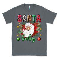 Charcoal Heather Santa baby Christmas Classic Tee - NancyCooperArtShop