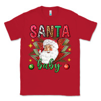 Red Santa baby Christmas Classic Tee - NancyCooperArtShop