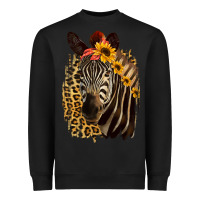 Black Zebra With Sunflowers Heavyweight Sweatshirt - Bettercallsaul