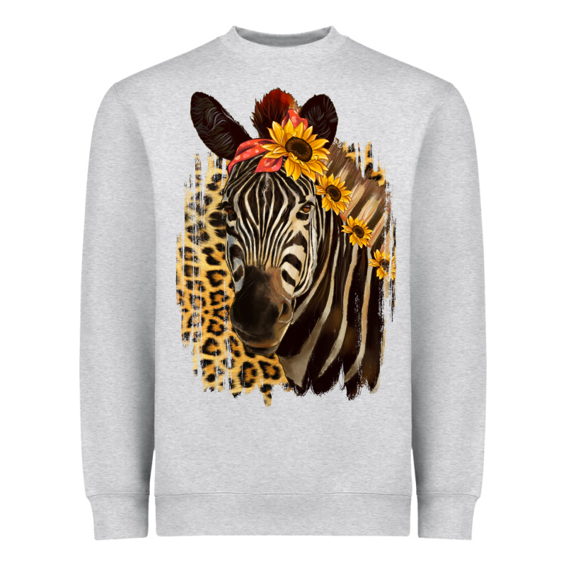 Zebra With Sunflowers Heavyweight Sweatshirt by Bettercallsaul | Teevron