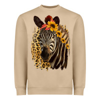 Mushroom Zebra With Sunflowers Heavyweight Sweatshirt - Bettercallsaul