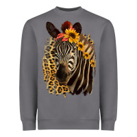 Storm Zebra With Sunflowers Heavyweight Sweatshirt - Bettercallsaul