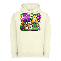 Pigment Pistachio Mardi Gras leopard frame mama Mother's Day Urban Hoodie - LillyAllenDesigns