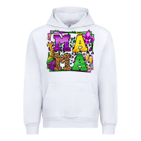 Mardi Gras Leopard Frame Mama Mother's Day Urban Hoodie | Teevron