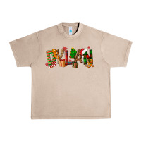 French Oak Personalized Christmas Themed Urban Heavy Tee - NancyCooperArtShop
