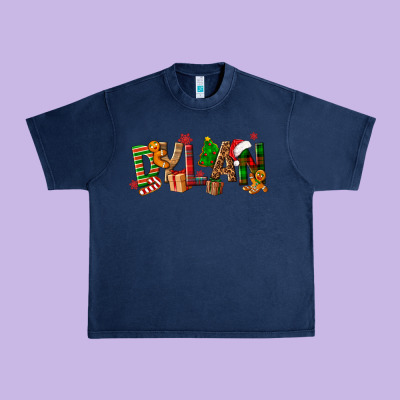 Personalized Christmas Themed Urban Heavy Tee Designed By Nancycooperartshop