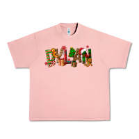 Salmon Personalized Christmas Themed Urban Heavy Tee - NancyCooperArtShop