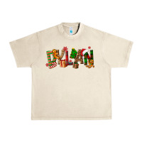 Sandshell Personalized Christmas Themed Urban Heavy Tee - NancyCooperArtShop