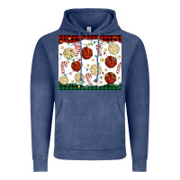 Vintage Denim christmas conchas Vintage Hoodie - MaliasSmallBusiness