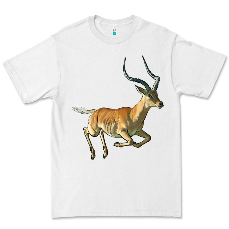 Impala Antelope Illustrations Premium Tee by LillyAllenDesigns | Teevron