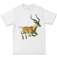 White Impala Antelope Illustrations Premium Tee - LillyAllenDesigns