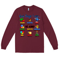 Burgundy god says i am autism Long Sleeve Tee - Artiststas