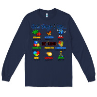 Navy god says i am autism Long Sleeve Tee - Artiststas