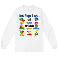 White god says i am autism Long Sleeve Tee - Artiststas