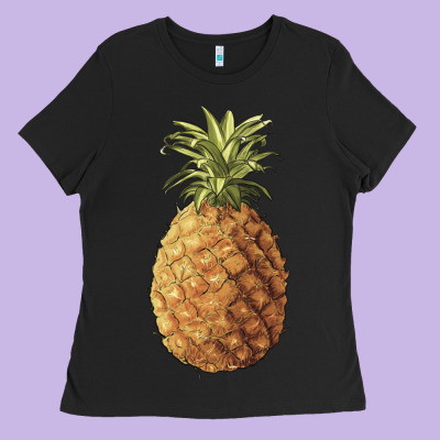 Pineapple Ladies Tee Designed By Artiststas