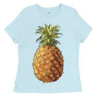 Baby Blue pineapple Ladies Tee - Artiststas