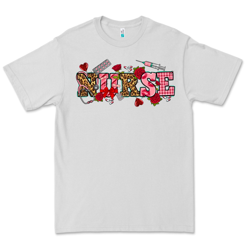 Valentines Day Nurse Premium Tee by NancyCooperArtShop | Teevron